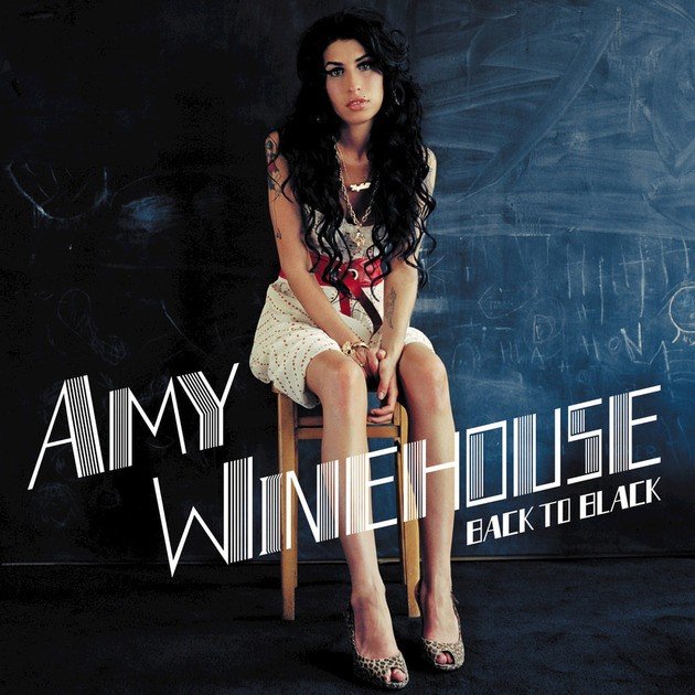 Portada del disco Back to black 2006.