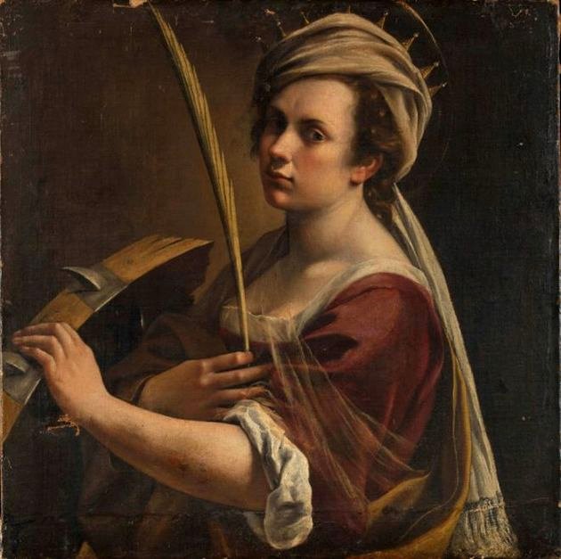 Autorretrato como Santa Catalina de Alejandría