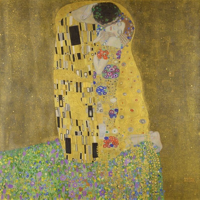 el beso klimt
