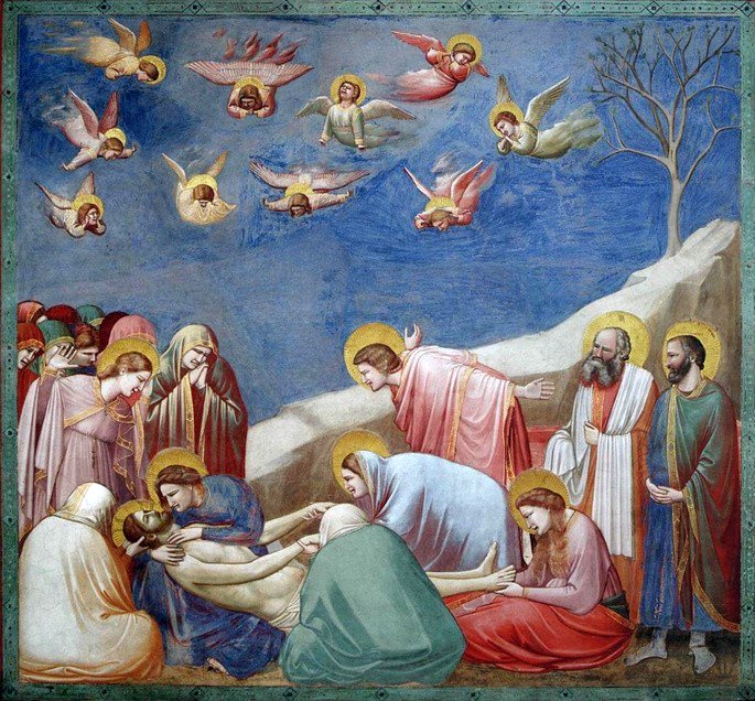 La lamentación de Cristo de Giotto