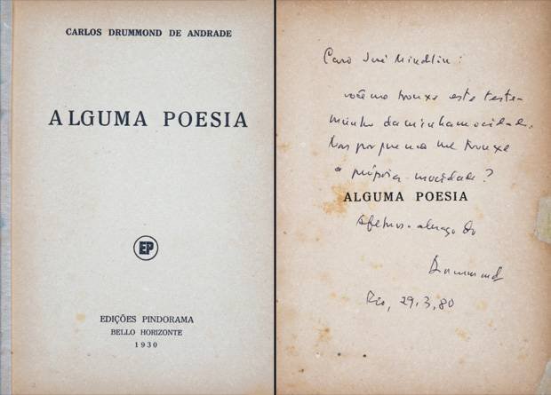 Portada del libro Algo de poesía (1930)