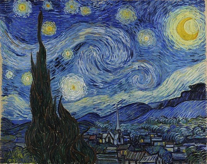 la noche estrellada
