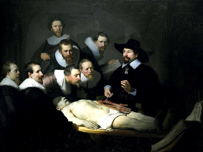La lección de anatomía del Dr. tulpe