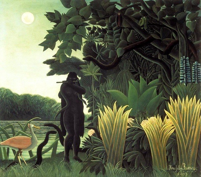 el encantador de serpientes rosseau arte naif