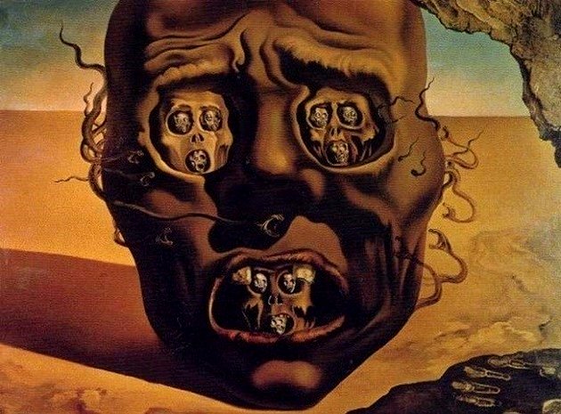 cara de guerra salvador dali gratis,