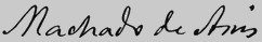 Firma de Machado de Assis