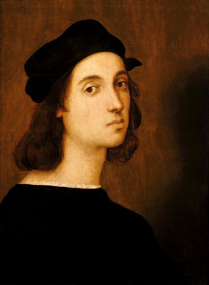Autorretrato (1506), de Rafael Sanzio.