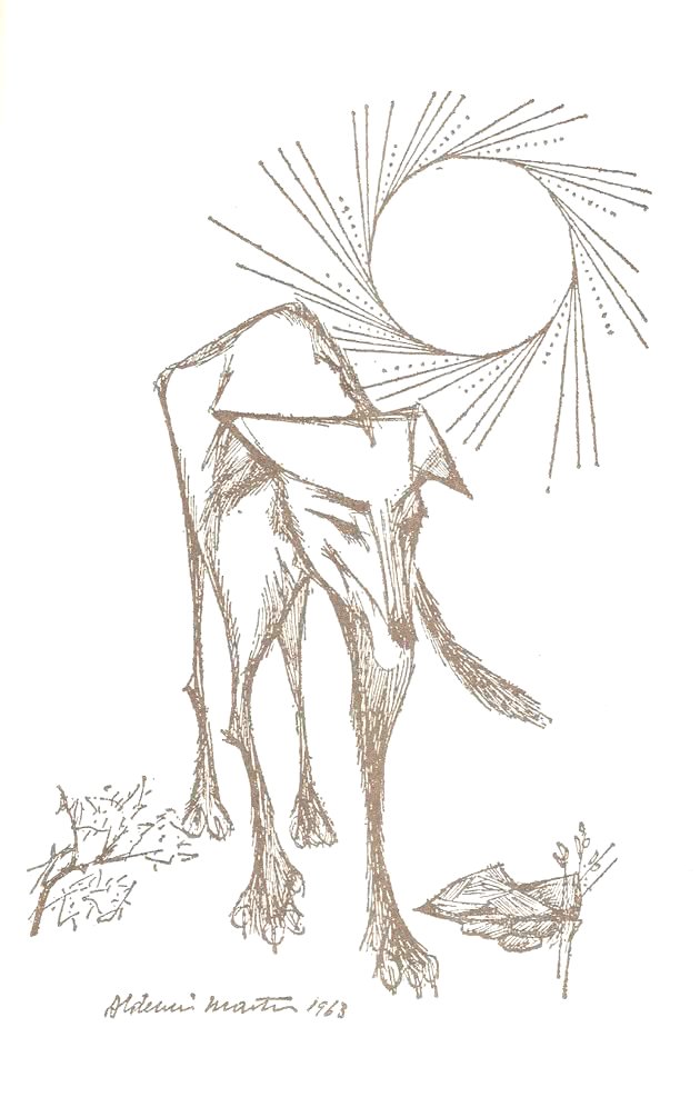 Ilustración de ballenas de Aldemir Martins