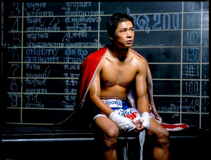 Una hermosa película de boxeadores.