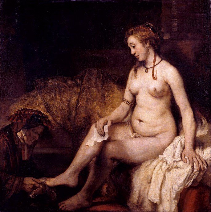 Betsabé y su baño