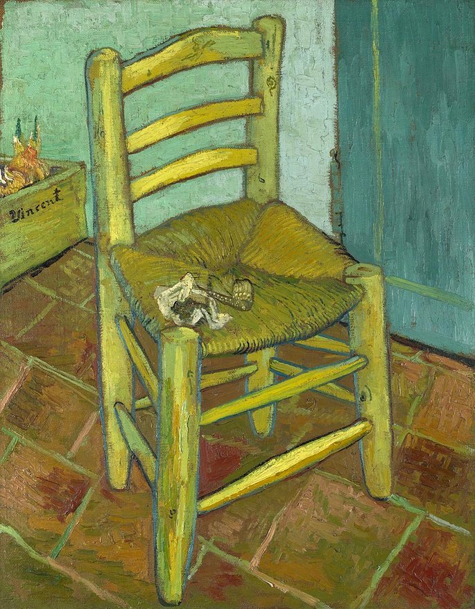 Silla con pipa de Van Gogh (1888)