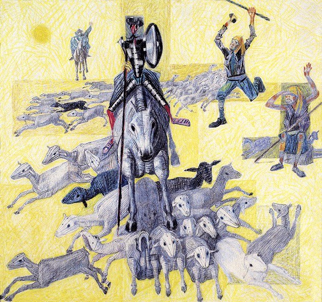Cândido Portinari, Don Quijote atacando a un rebaño de ovejas