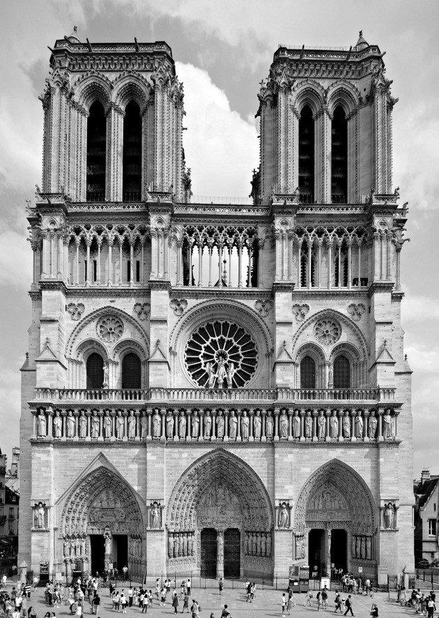 Frente a la Catedral de Notre Dame