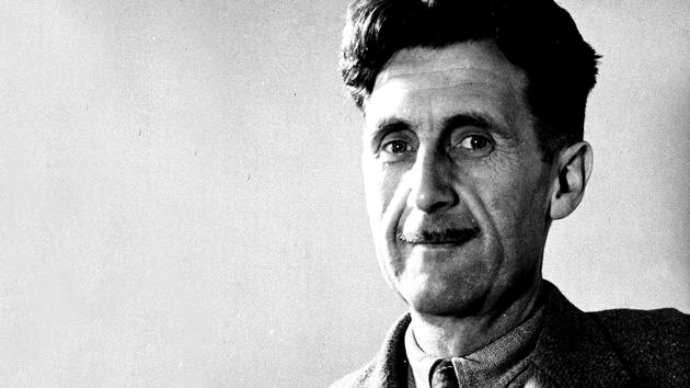 retrato de george orwell.