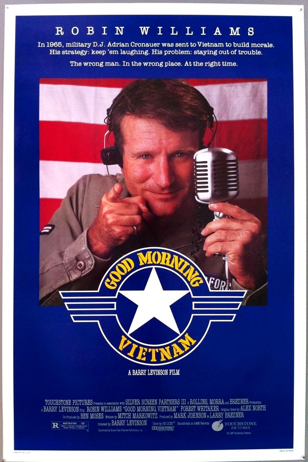 Afiche de la película Buenos días Vietnam.