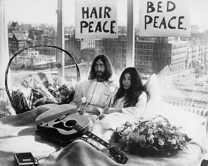 Bed In, John Lennon y Yoko Ono