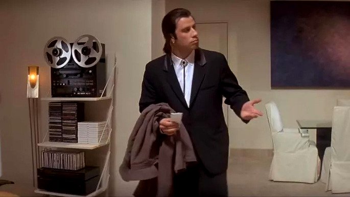 ficción de la pulpa de joh travolta