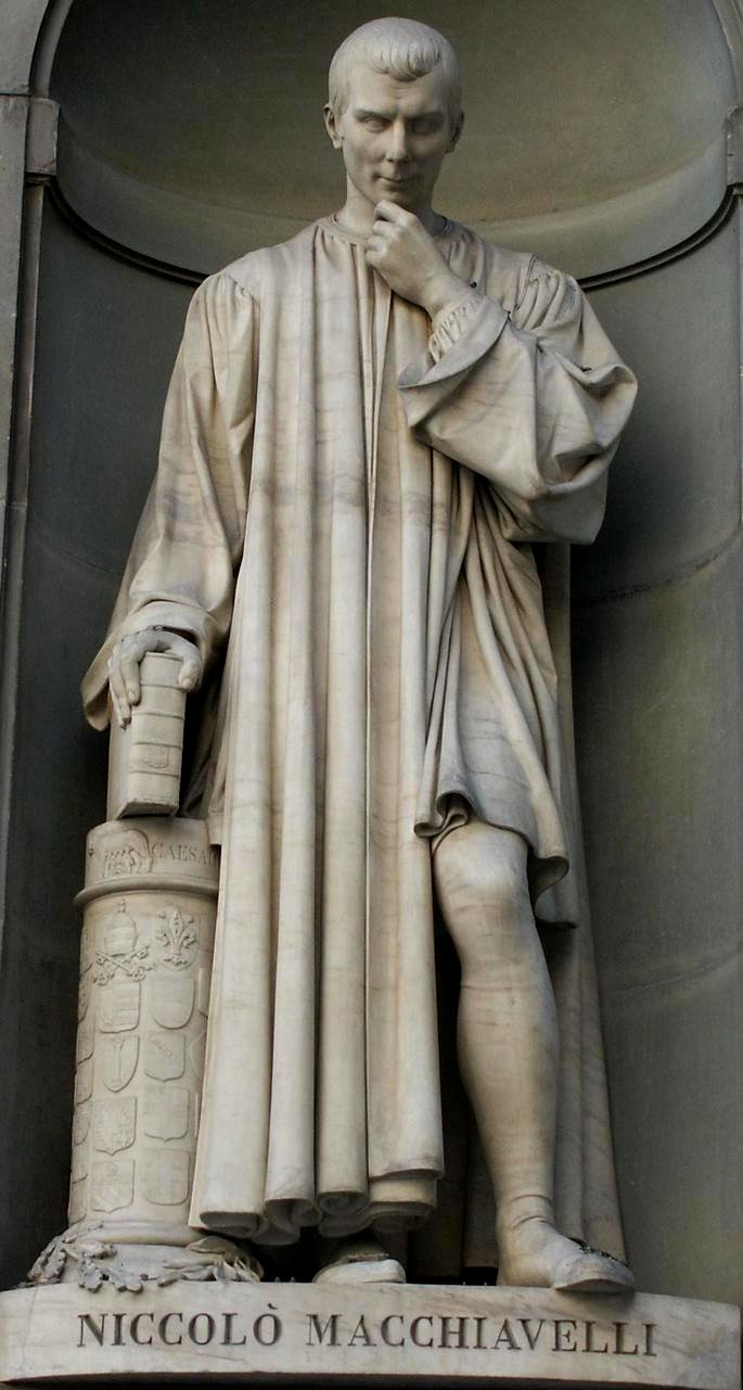 Estatua de Nicolás Maquiavelo