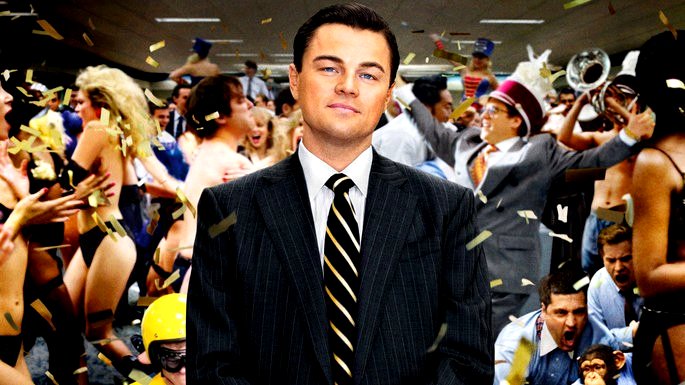 Escena de la película El lobo de Wall Street