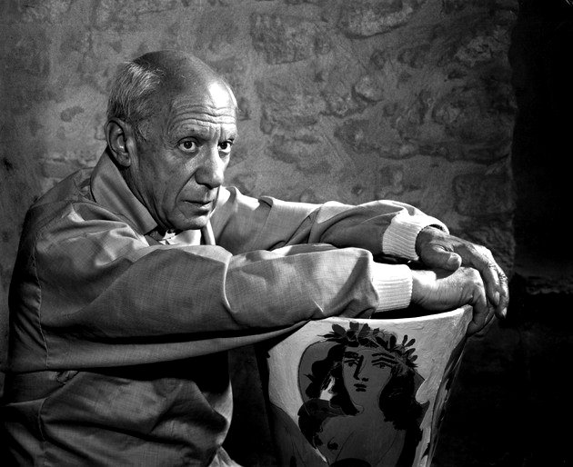 Retrato de Pablo Picasso de cargo.