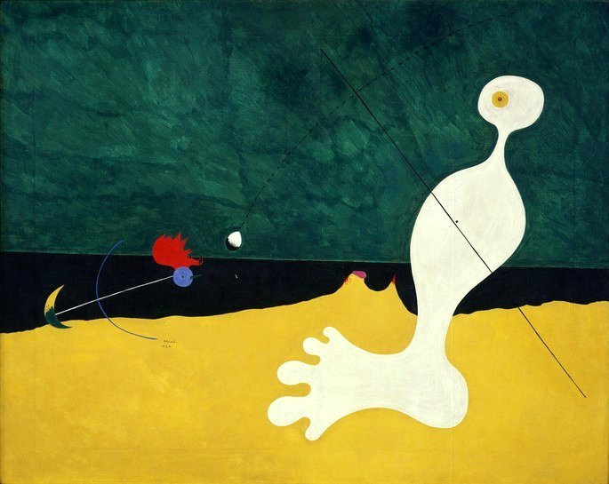 Personaje lanzando una piedra a un pájaro, 1926
