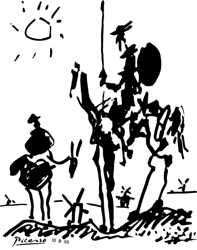 Quijote, Picasso