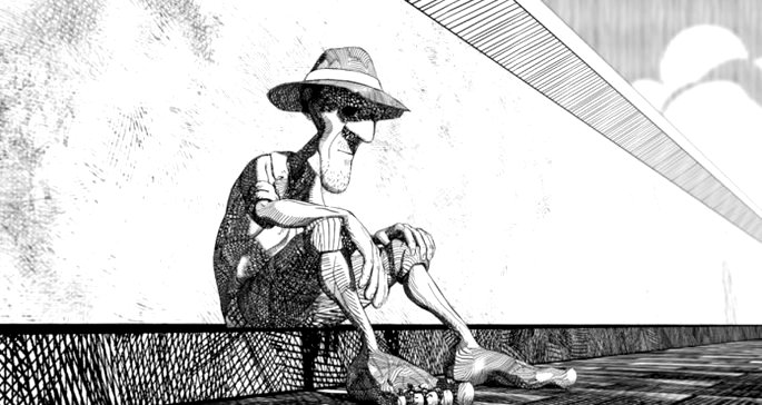 Una representación de la versión cómica de Severe Life and Death.
