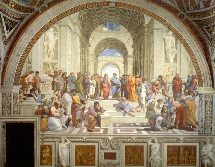 Fresco Escuela de Atenas.