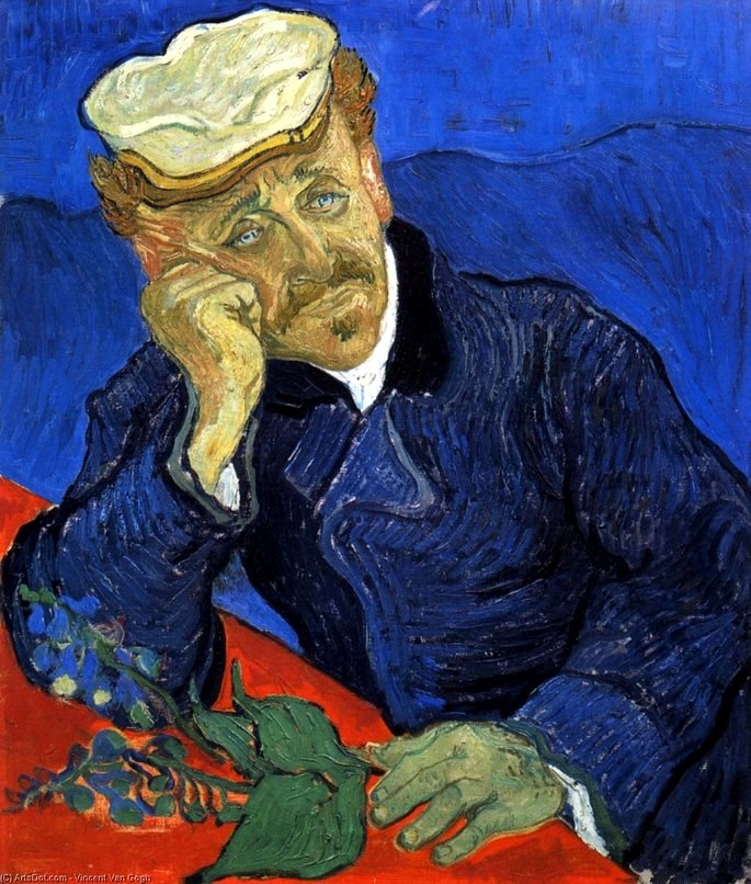 el medico Gachet, un lienzo de Van Gogh
