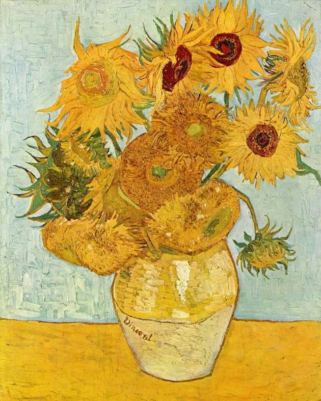 Doce de los girasoles de Van Gogh