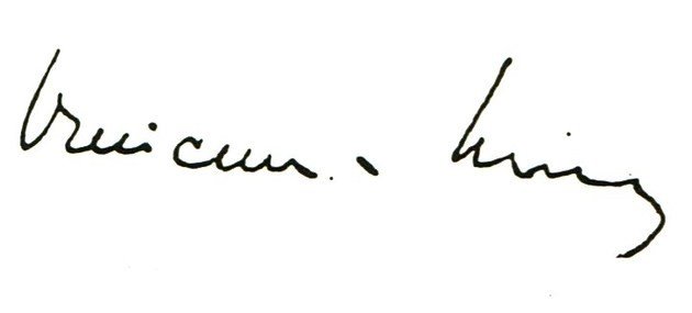 Firma de Vinícius de Moraes.