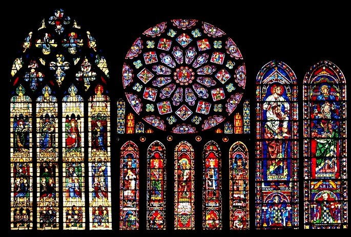 Vidrieras de la Catedral de Chartres (Francia)