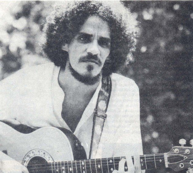 Zé Ramalho, en los años setenta. Se cree que Chão de Giz se escribió en honor a una relación frustrada con una mujer mayor casada.